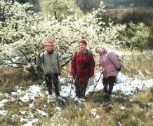 Áprilisi hó Komlóstetőn, 2002.