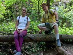 Ancsa és Soma a Kecskelyuknál