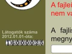 2024.03.18 - Látogatás számlálónk ma átlépte a 16.000.000 számot!